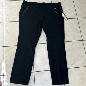Anne Klein Textured Black Legging XL